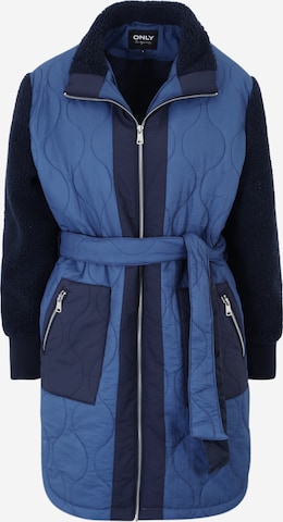 Manteau mi-saison 'THALE' ONLY en bleu : devant