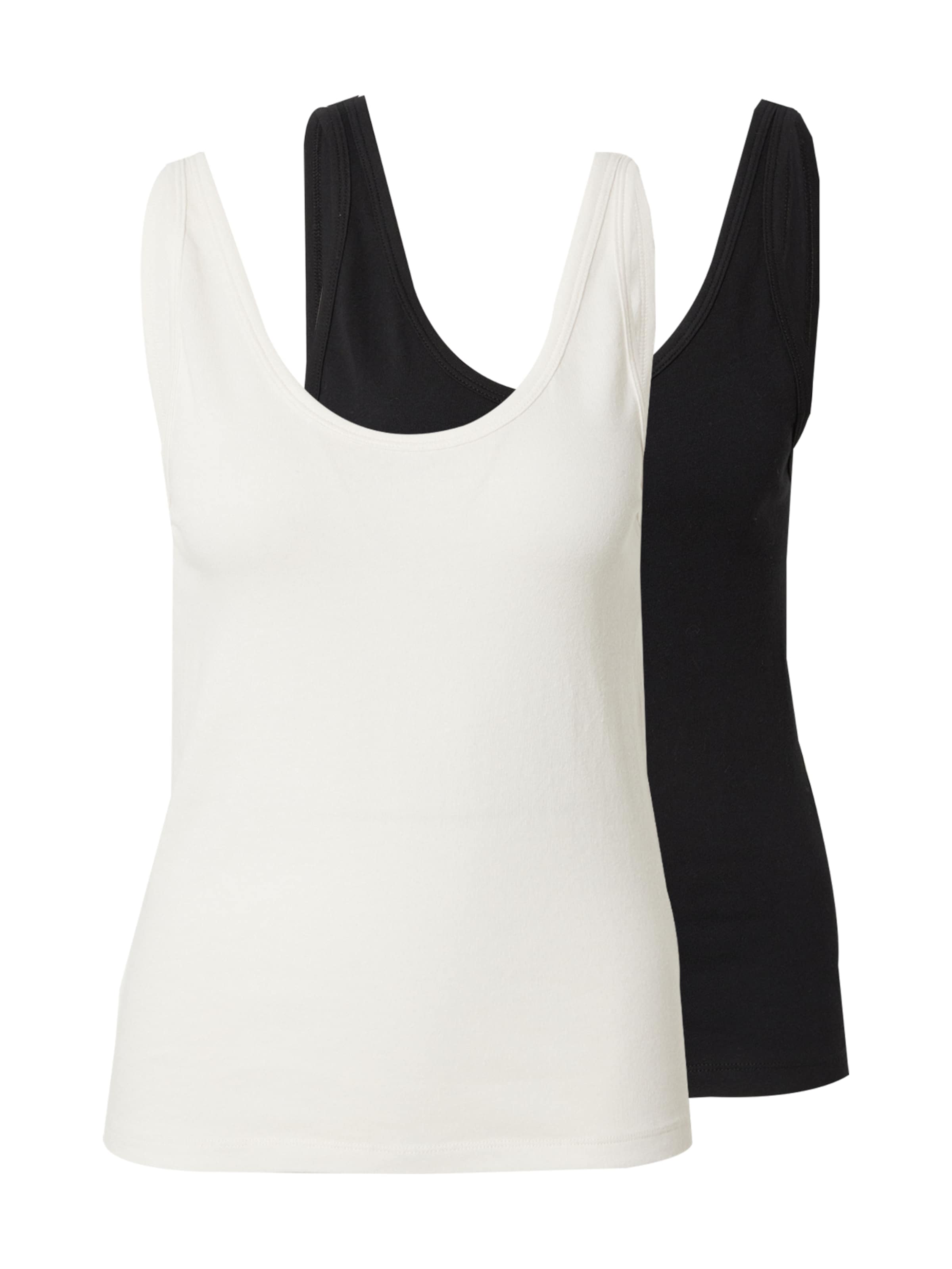 WEEKDAY Top 'Piper' w kolorze czarny: przód