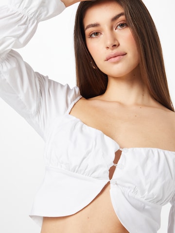 Femme Luxe Blouse 'PERLA' in White