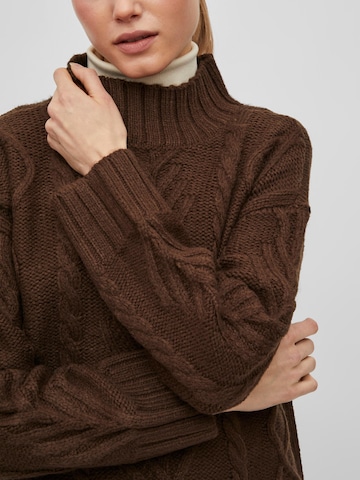 VILA Sweater 'Apoline' in Brown