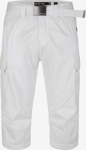 INDICODE JEANS Regular Cargo Pants 'Nicolas' in White: front