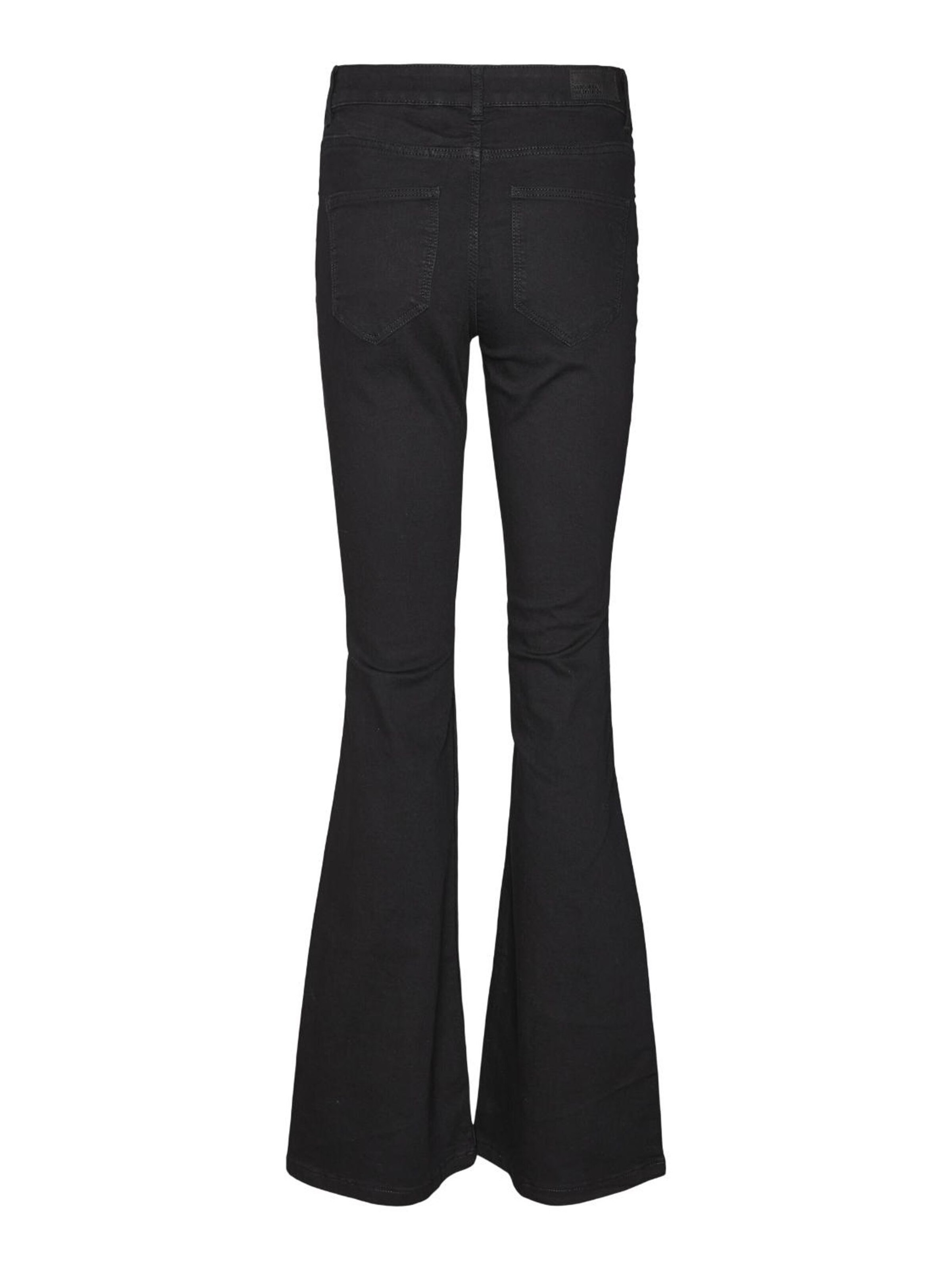 VERO MODA Flared Jeans 'SIGI' in Zwart