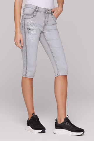 Soccx Regular Jeans in Grey: front