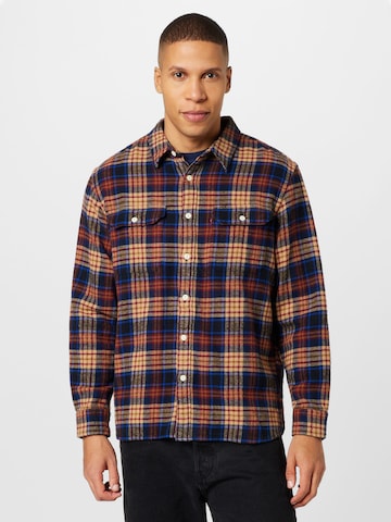 LEVI'S ® Comfort fit Button Up Shirt 'Jackson Worker' in Brown: front