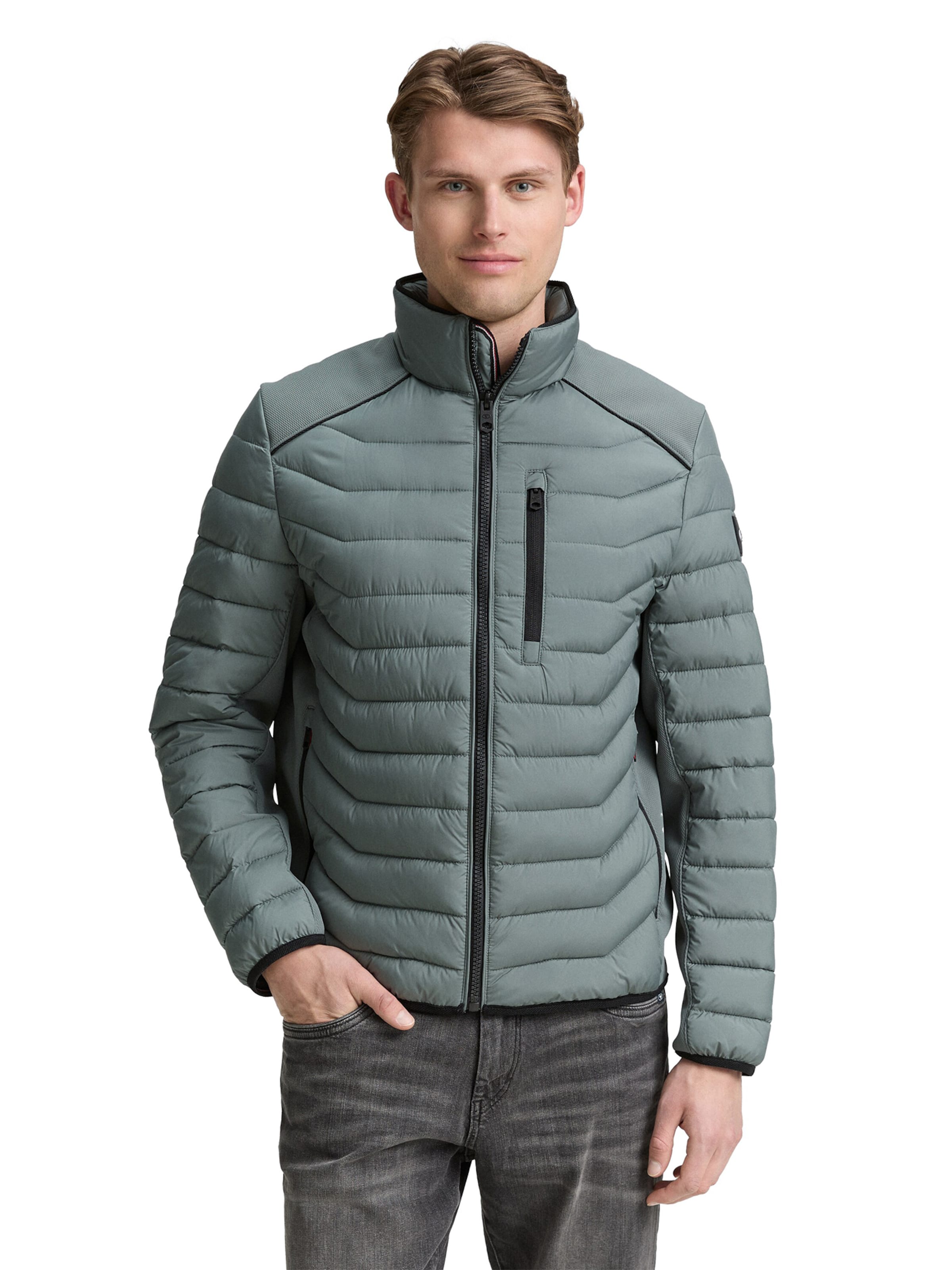 Veste mi-saison TOM TAILOR en vert : devant