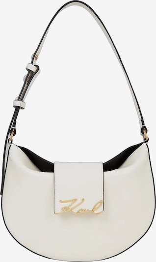 One Size dydžio Rankinė 'Karl Lagerfeld Sac lune K/Signature Blanc' iš Karl Lagerfeld, spalva – balta, Prekių apžvalga