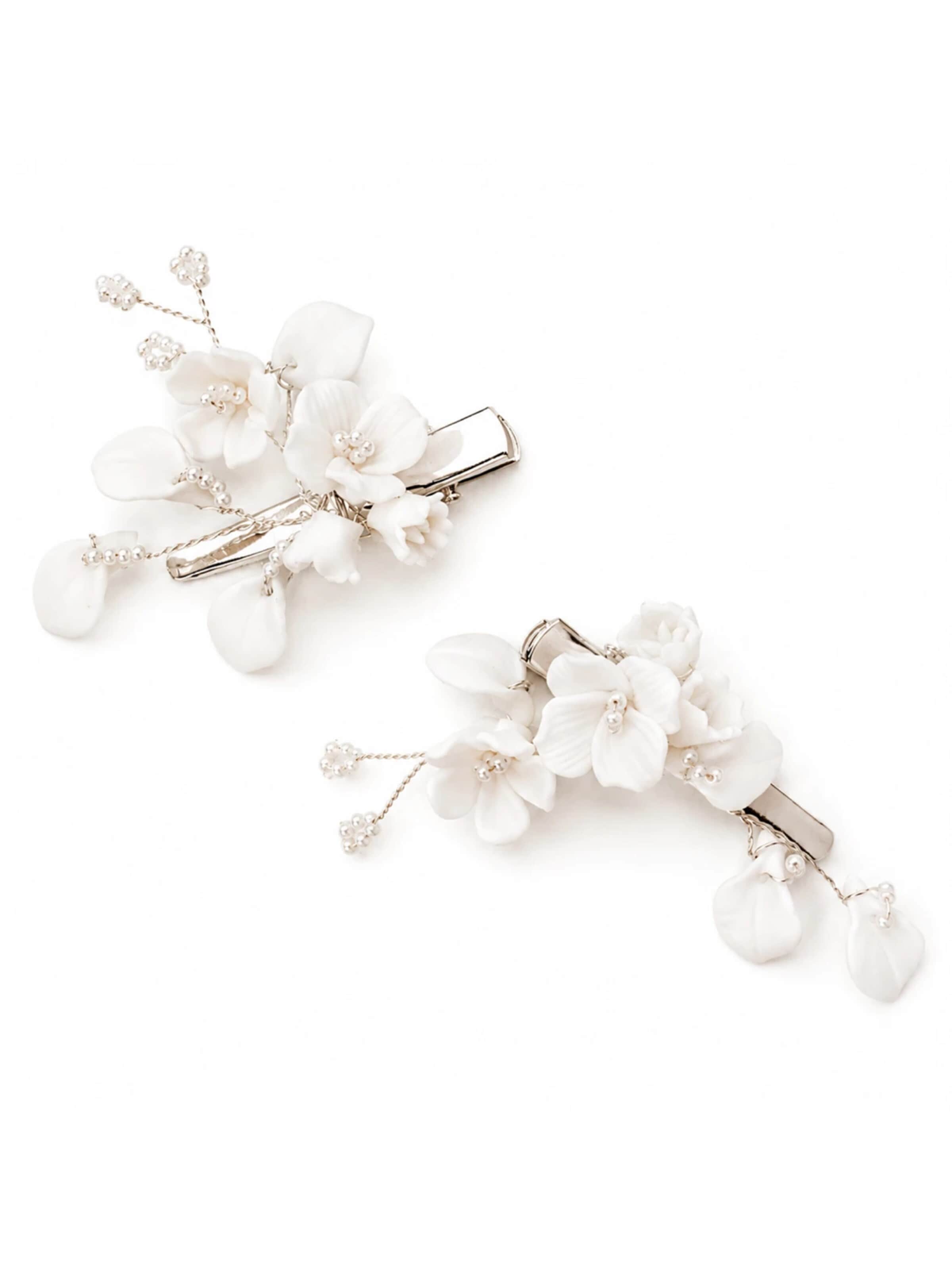 SallyJaneBridal Haarsieraden 'Vanessa' in Zilver: voorkant