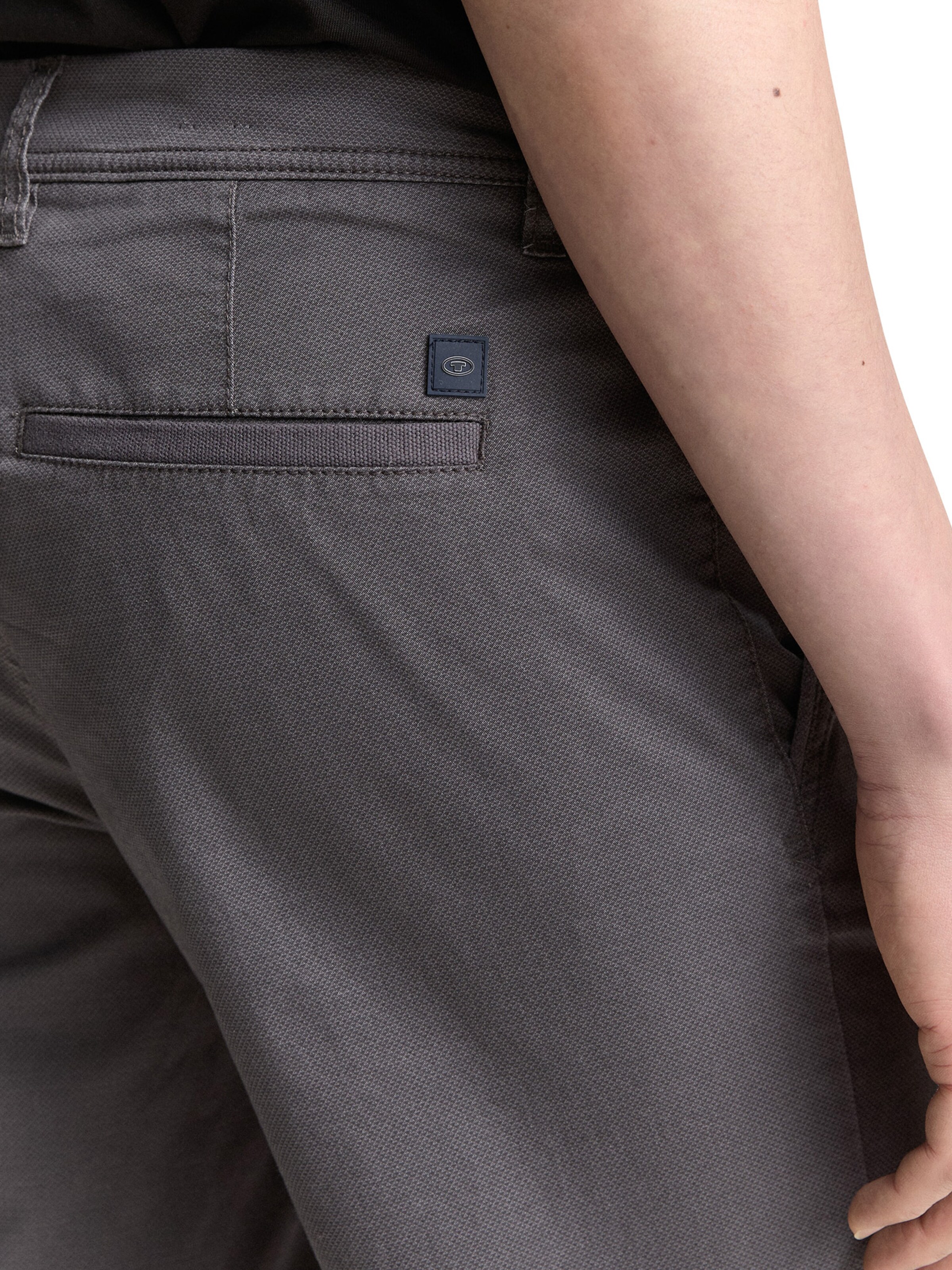 TOM TAILOR - Regular Calças chino em cinzento