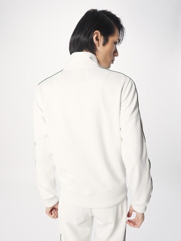 LACOSTE Zip-Up Hoodie in White