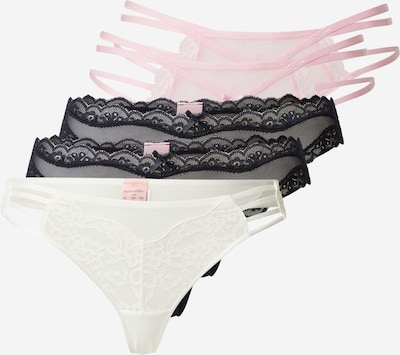 Siaurikės 'Fashion' iš Hunkemöller, spalva – ryškiai rožinė spalva / juoda / balta, Prekių apžvalga