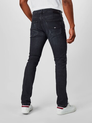 Tommy Jeans Slimfit Jeans 'SCANTON' in Schwarz