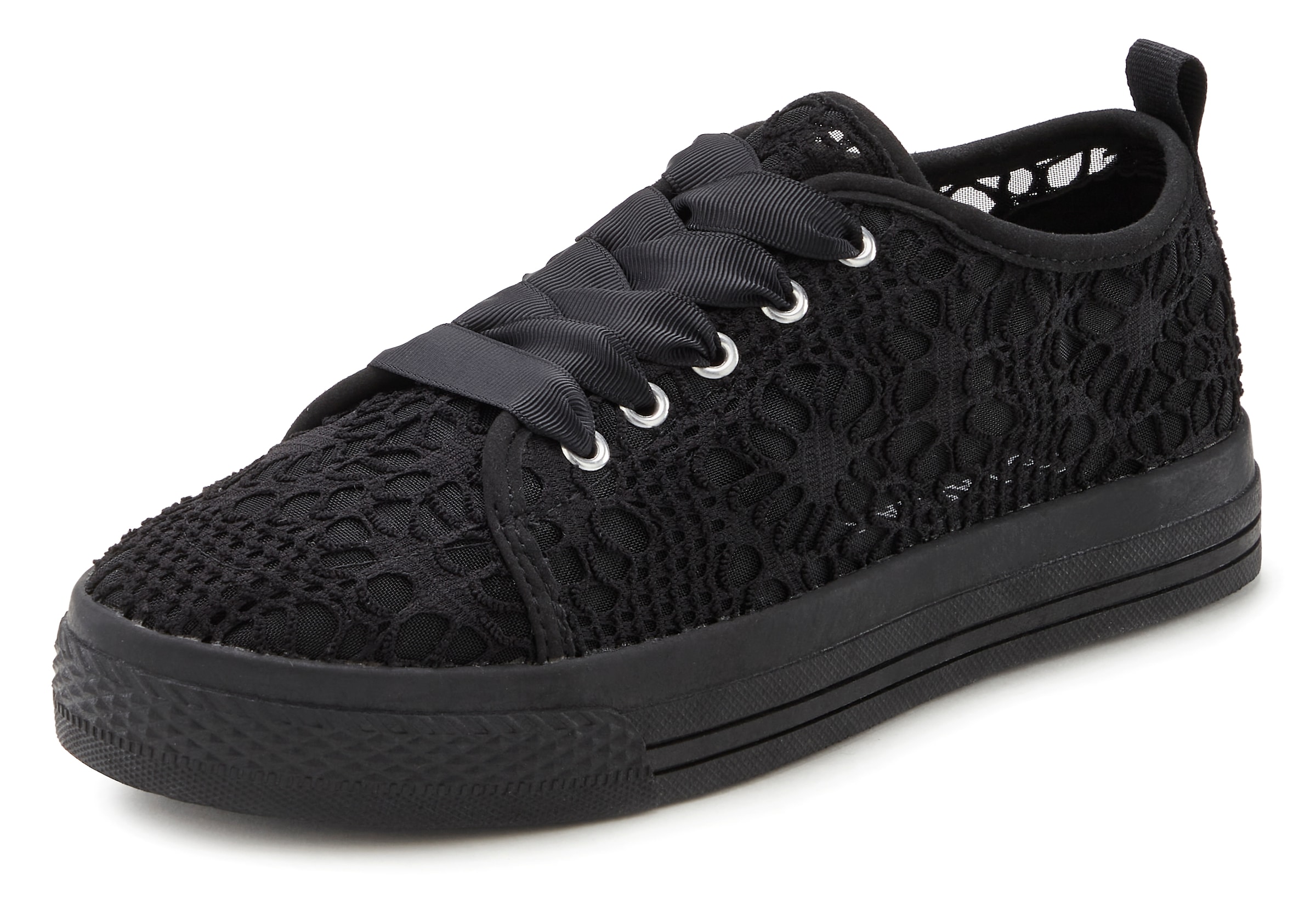 LASCANA Sneakers in Black: front