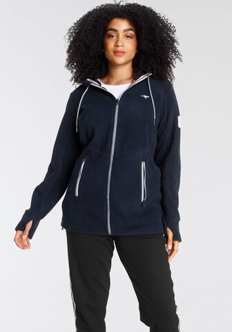 KangaROOS Athletic Fleece Jacket in Blue: front