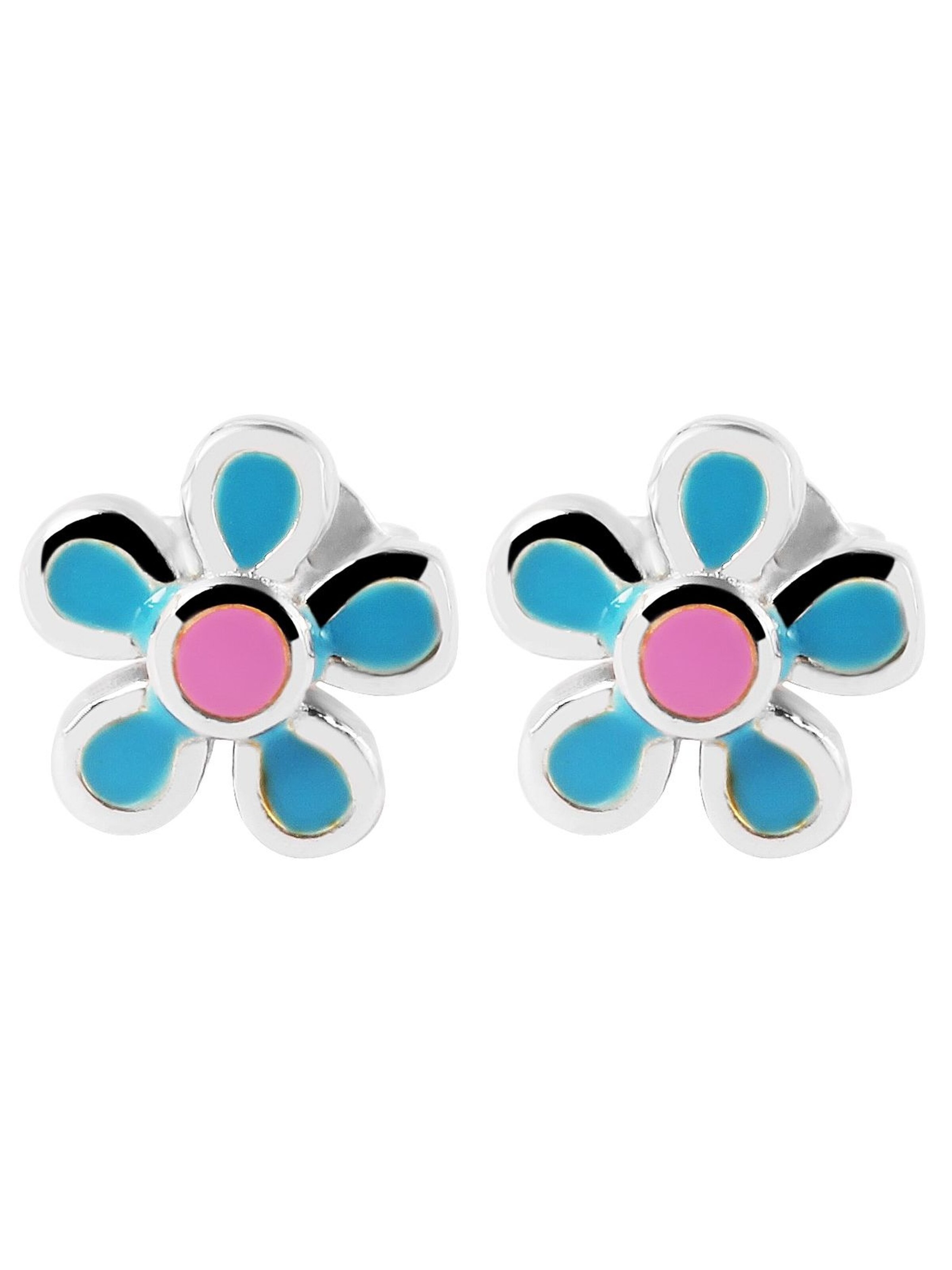 Akzent Earrings 'Flora, 925 Sterlingsilber, langlebig' in Silver: front