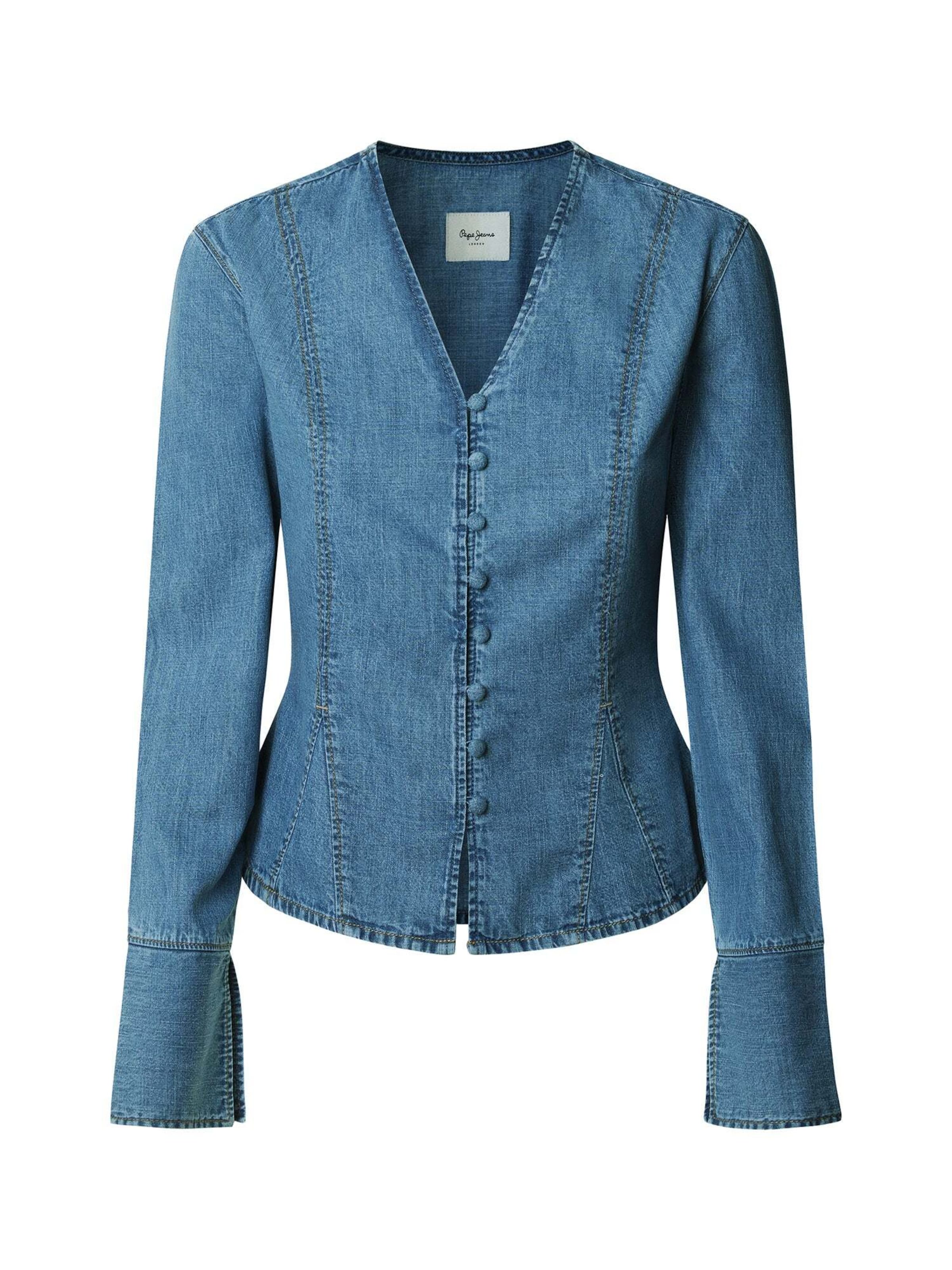 Pepe Jeans Blouse 'Phoebe' in Blue: front