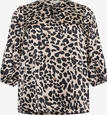 KAFFE CURVE - Blusa 'KCMegda' em preto: frente