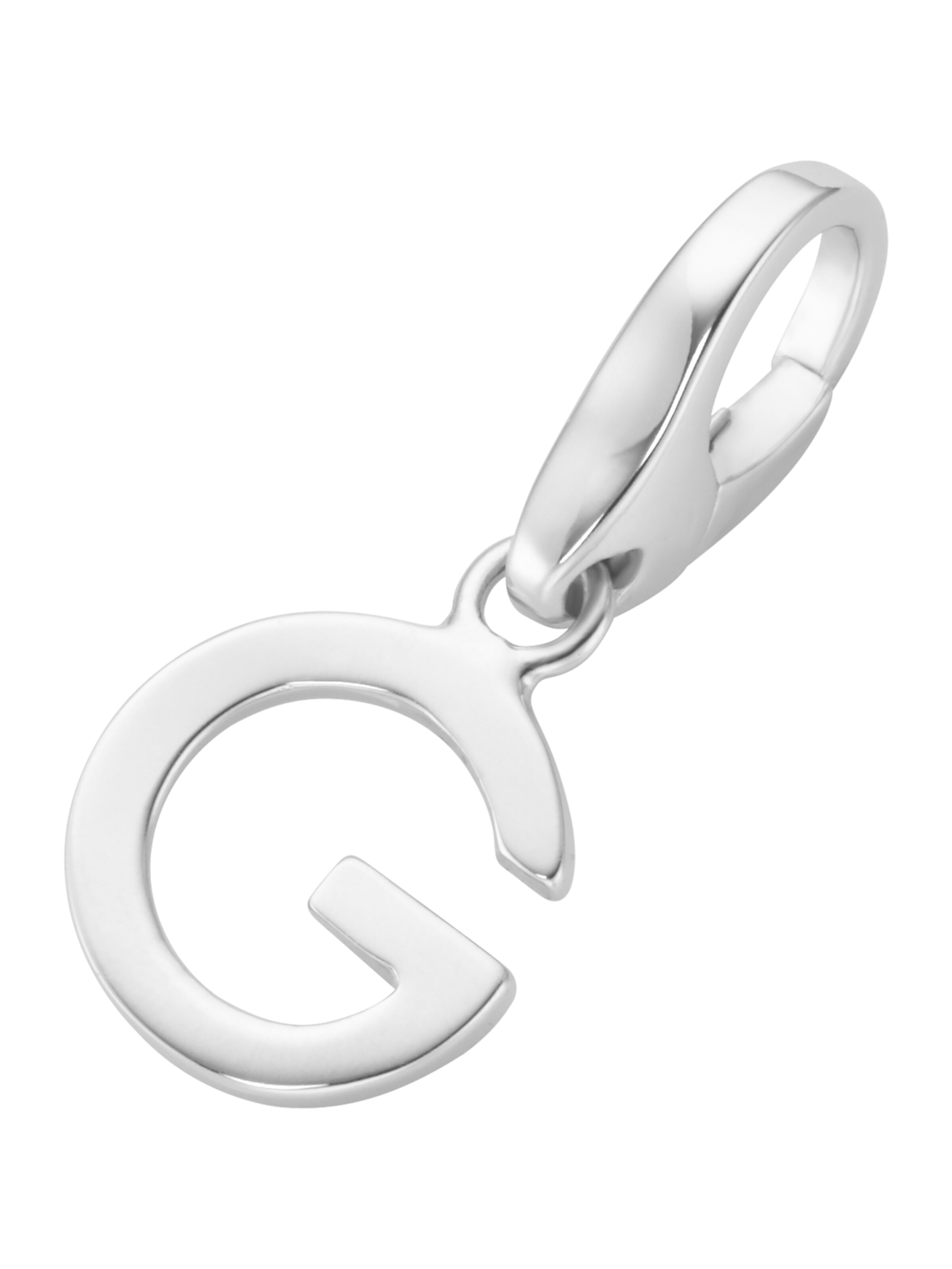 Giorgio Martello Milano - Colgante 'G' en plata: frente