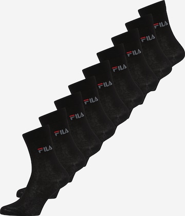 FILA Къси чорапи в черно: отпред
