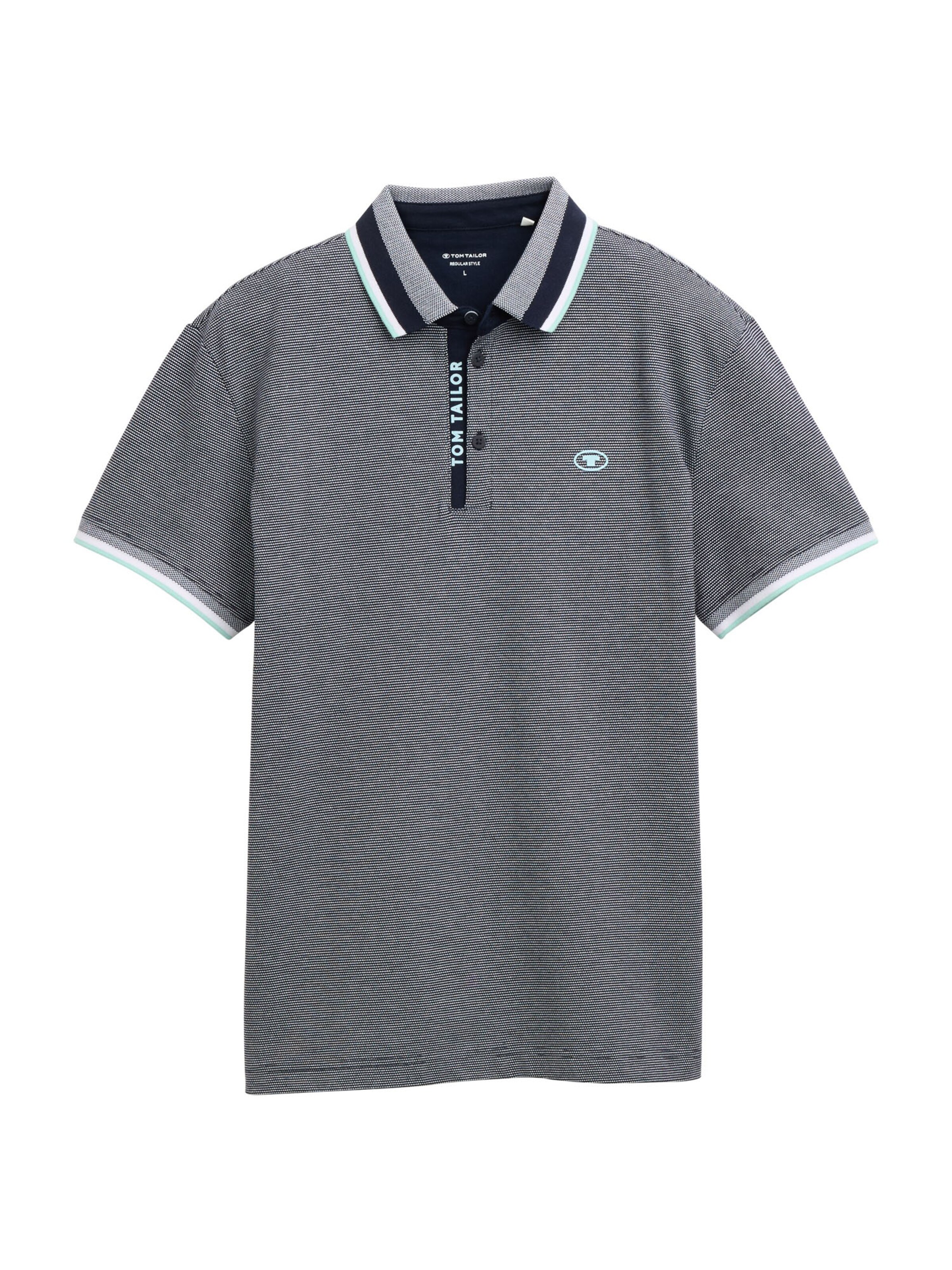 TOM TAILOR Poloshirt in Grau: Vorderseite