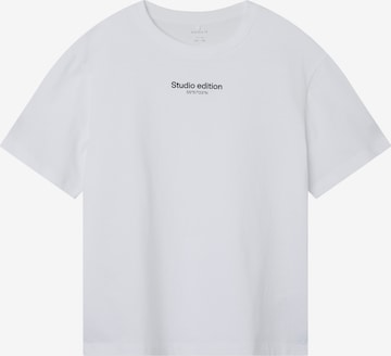 NAME IT - Camiseta 'BRODY' en blanco: frente