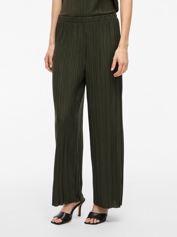 VILA Wide leg Trousers 'VIPLISA' in Green: front