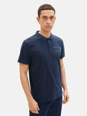 TOM TAILOR Poloshirt in Blau: predná strana