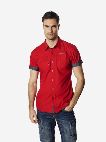 Slim fit Camicia di KOROSHI in rosso: frontale