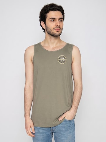 Brixton Shirt 'Crest'‌‌‌‌‌‌‌‌ in Grün: Vorderseite