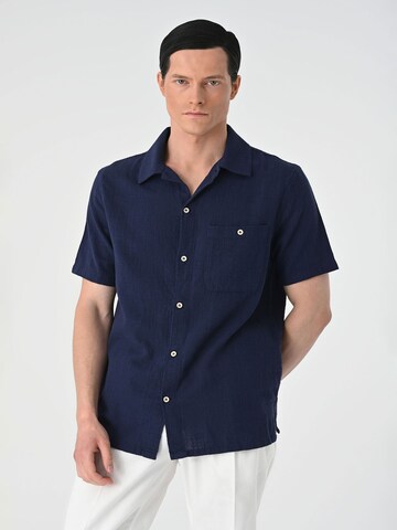 Regular fit Camicia di Antioch in blu: frontale