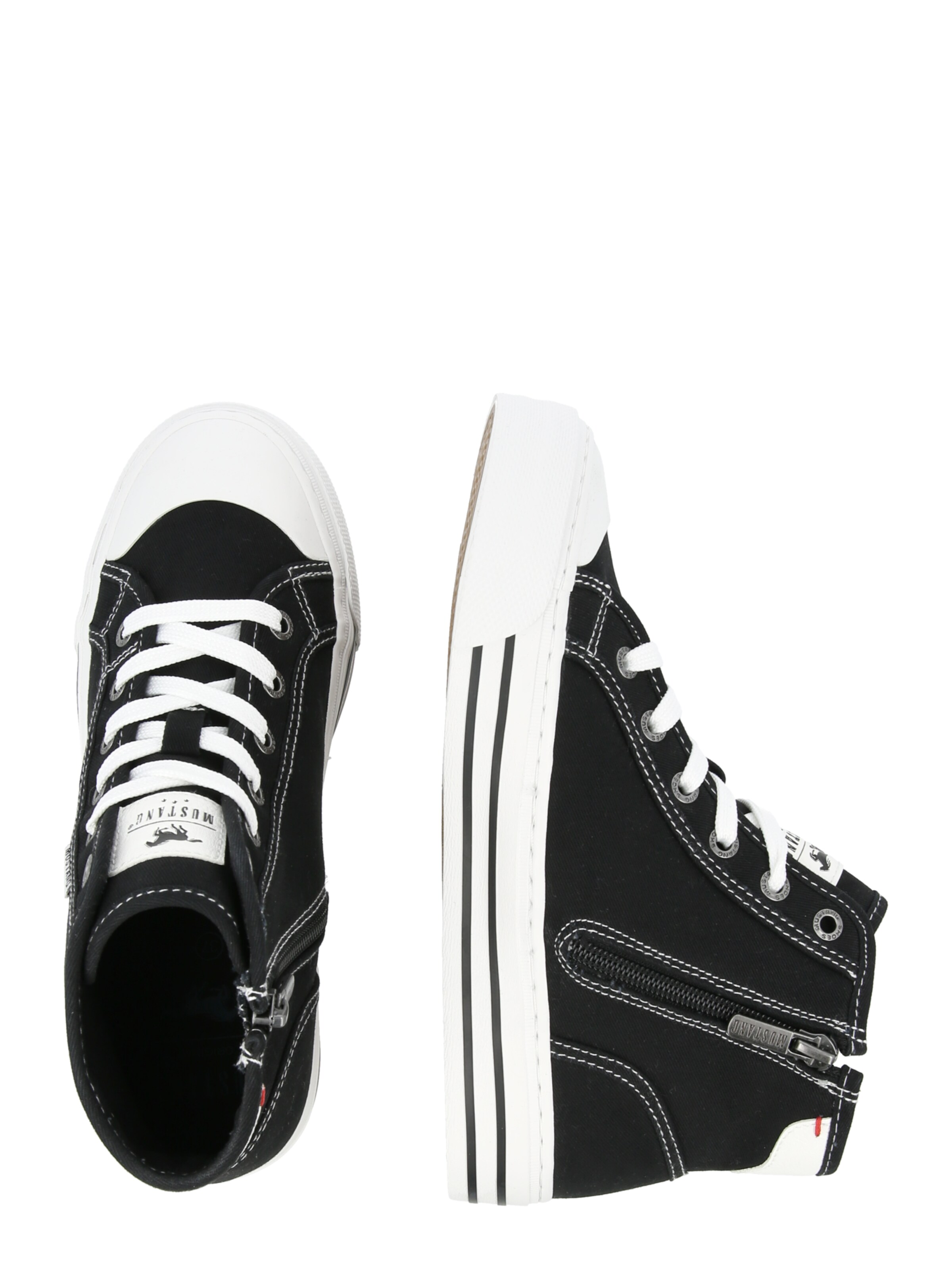 MUSTANG - Sapatilhas altas em preto