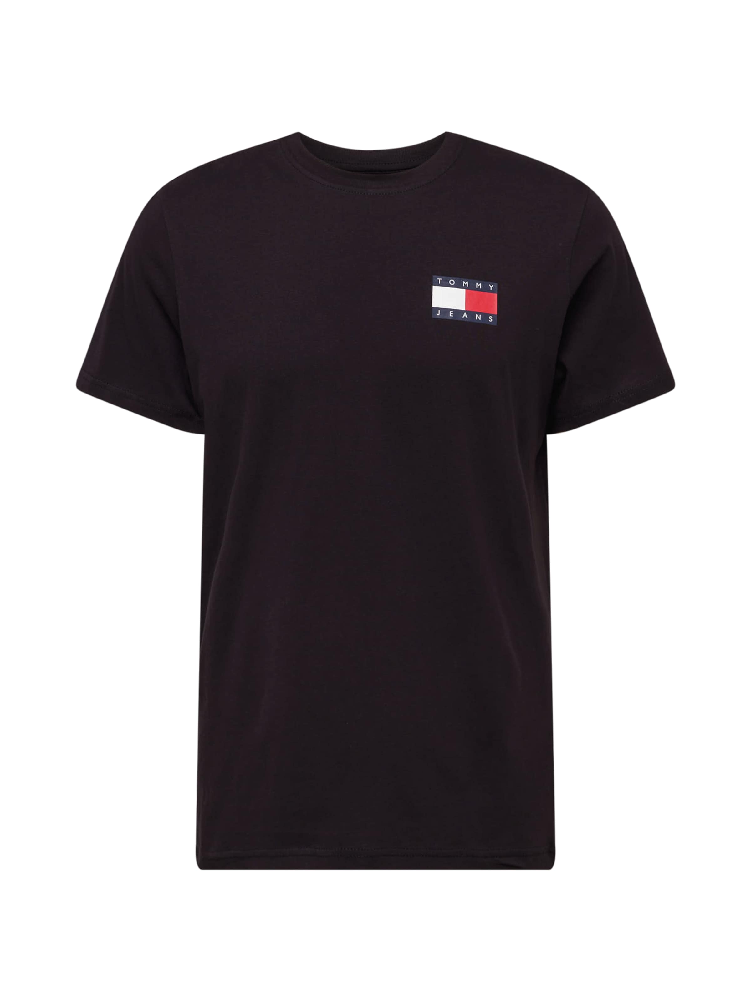 Tommy Jeans Tričko 'ESSENTIAL' - Čierna: predná strana