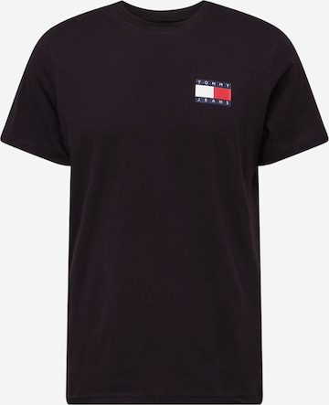 Tricou 'ESSENTIAL' de la Tommy Jeans pe negru: față