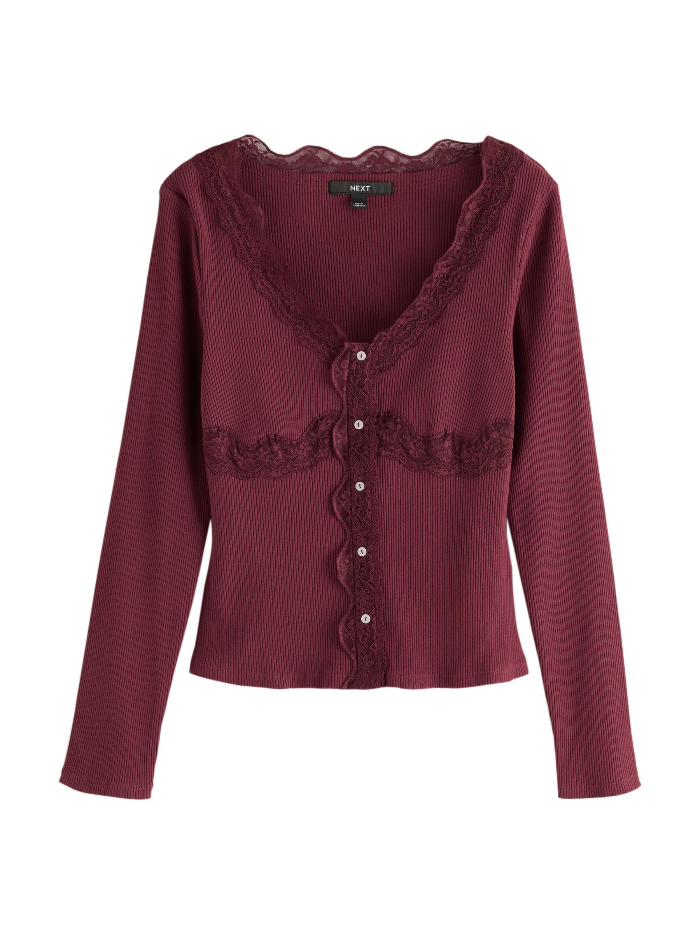 Next Shirt in Rood: voorkant