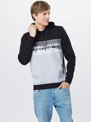 JACK & JONES Mikina 'JENSON' – šedá: přední strana