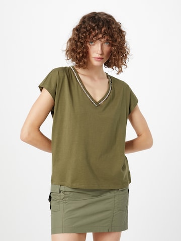 ONLY T-shirt 'LULU' i grön: framsida