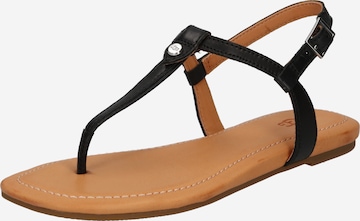 UGG T-Bar Sandals 'Madeena' in Black: front