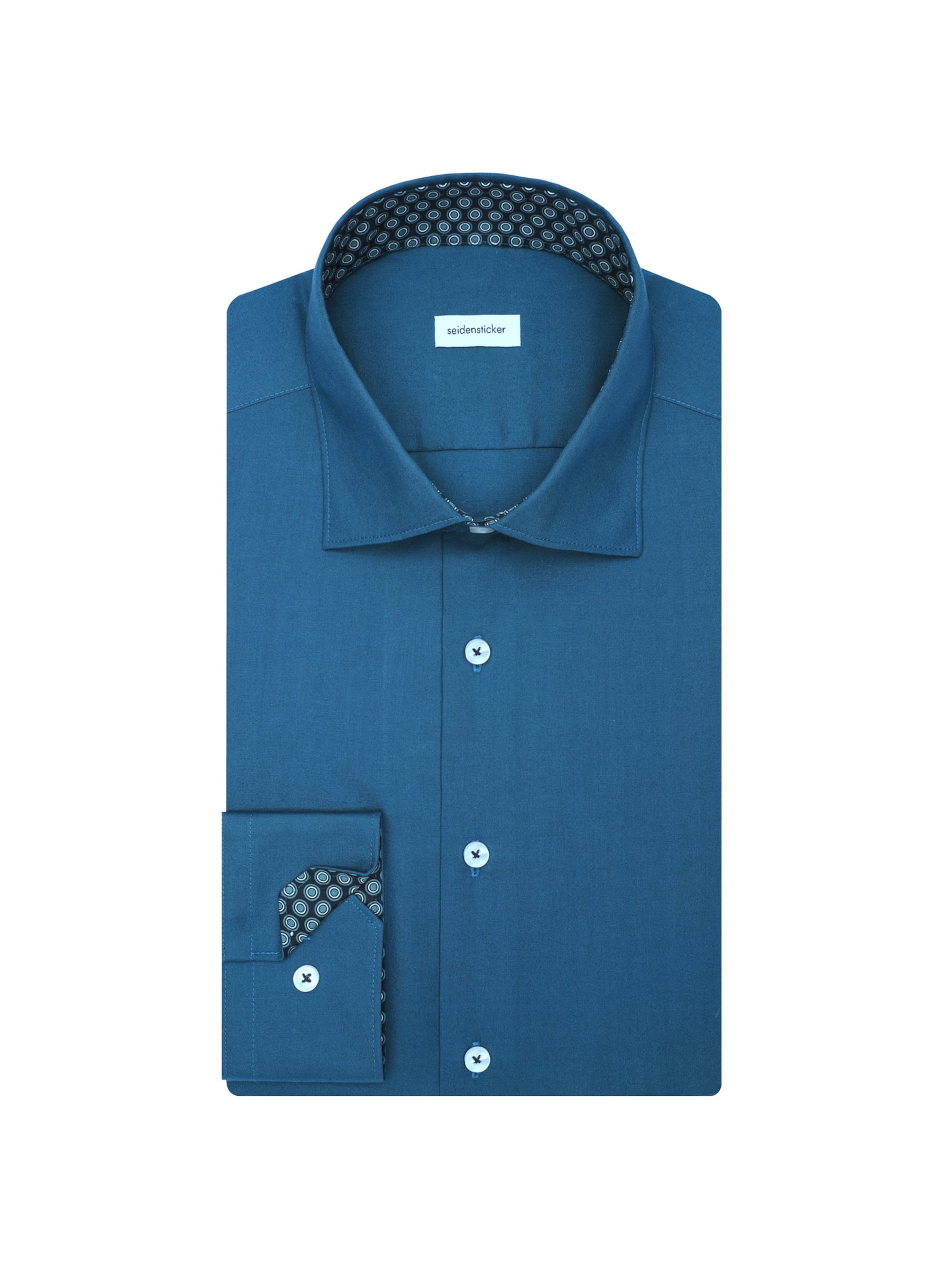 SEIDENSTICKER Slim fit Business shirt 'Schwarze Rose' in Green