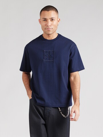 Calvin Klein Majica | modra barva: sprednja stran