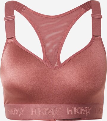 HKMX Sports Bra 'The All Star' in Red: front
