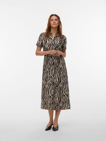 VERO MODA - Vestido camisero 'VMEASY JOY' en beige: frente