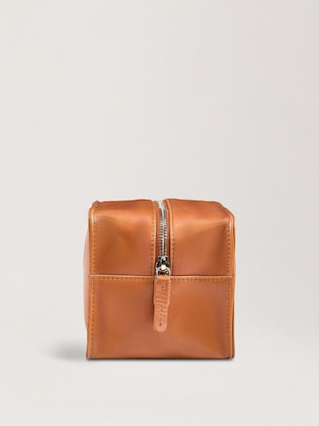 NEGOTIA Leather Toiletry Bag 'Caldre' in Brown