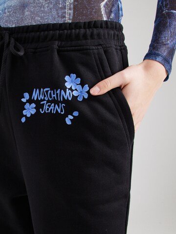 Moschino JeansTapered Hlače - crna boja