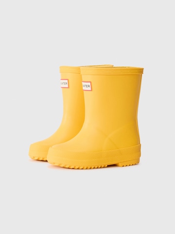 HUNTER Regenlaarzen in Geel