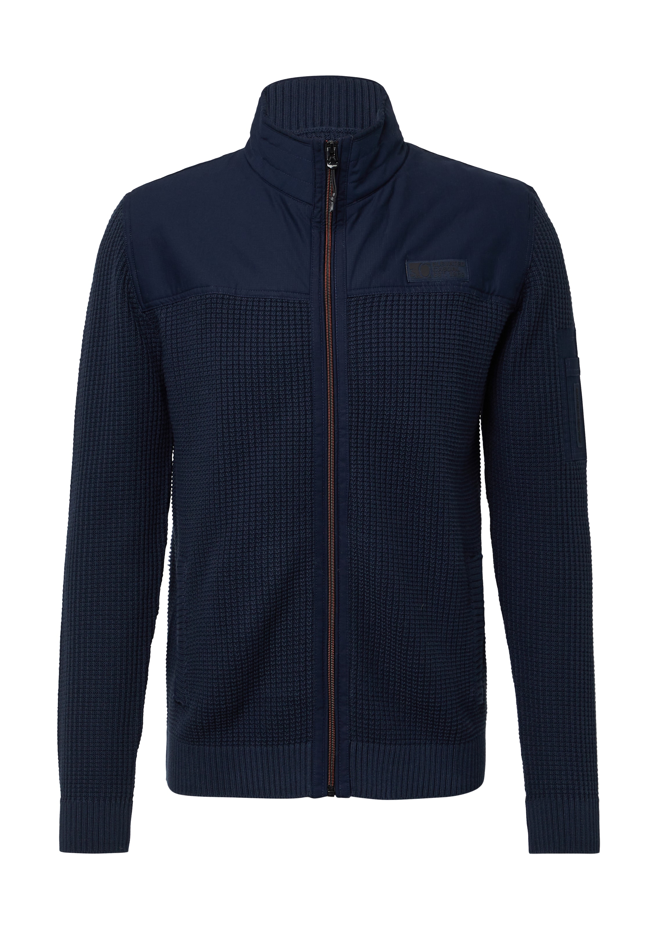 s.Oliver Gebreid vest in Blauw: voorkant