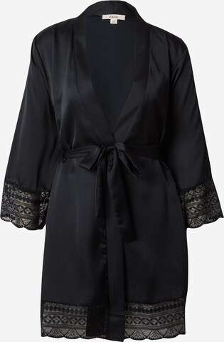 Robe de chambre 'IDOLE' ETAM en noir : devant