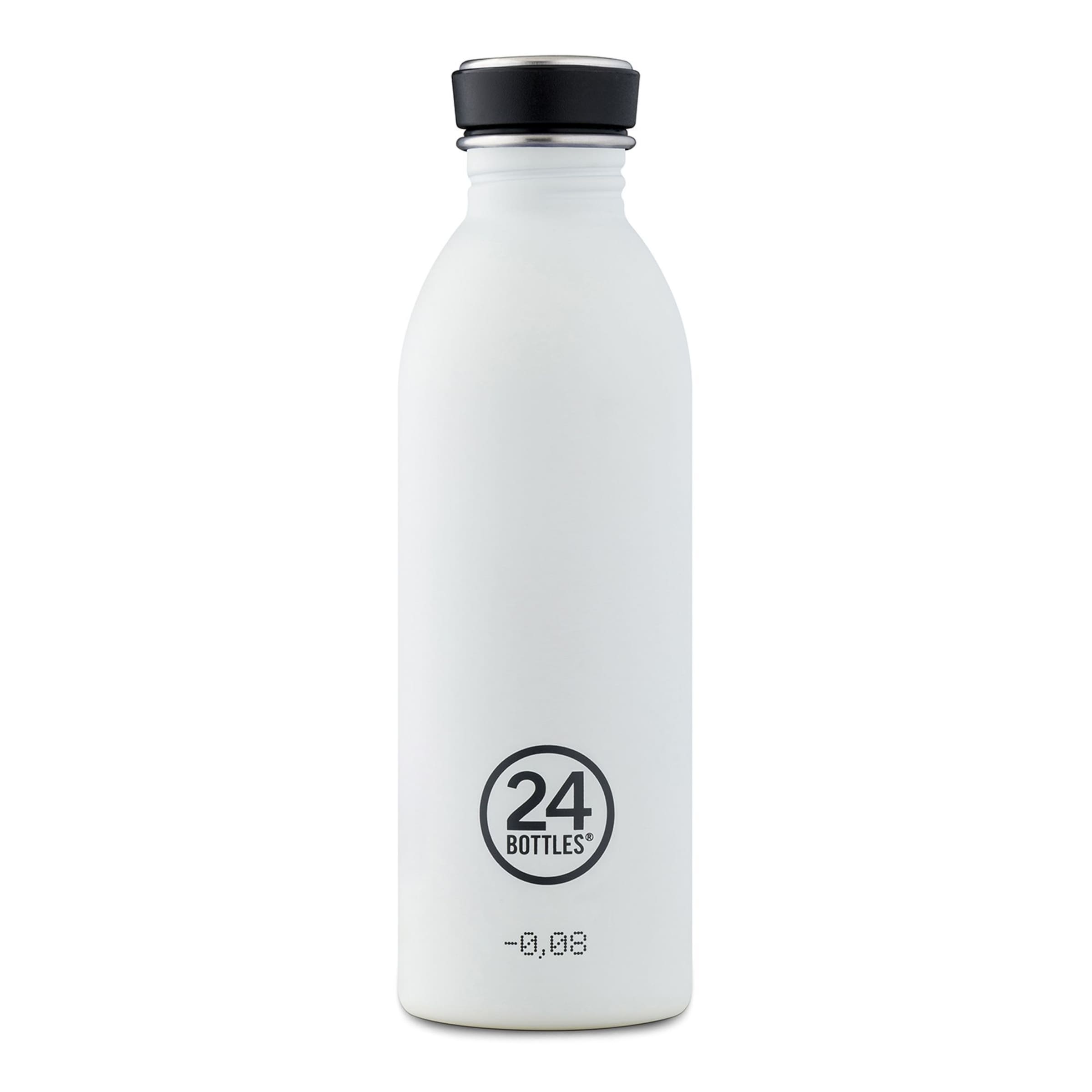 Borraccia 'Urban 500 ml' di 24Bottles in bianco: frontale