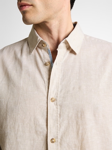 TOM TAILOR - Regular Fit Camisa em bege