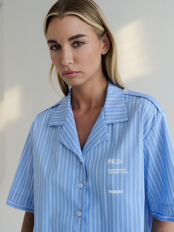 FEMSSY Bluse 'LOU'‌‌ in Blau