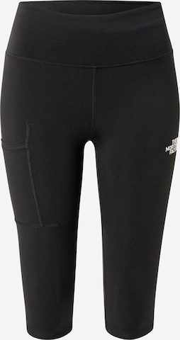 THE NORTH FACE Skinny Workout Pants in Black: front