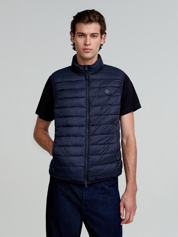 Scalpers Slim fit Vest in Blue